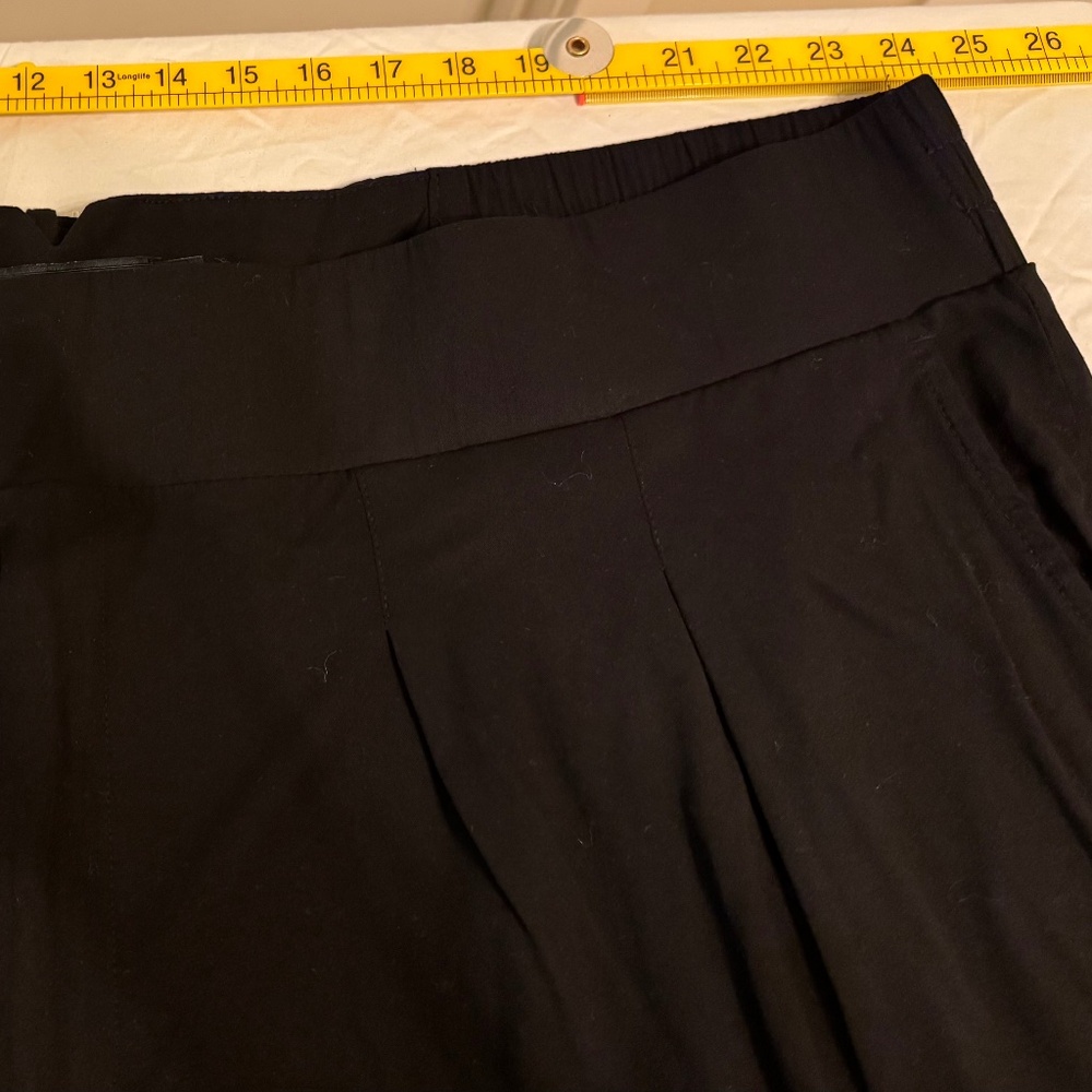 Torrid Wide-Leg Buckle-Back Pants 30R – Deep Black